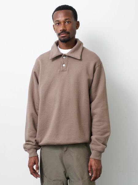 Namu Shop - paa LS Polo Sweatshirt Two - Sea