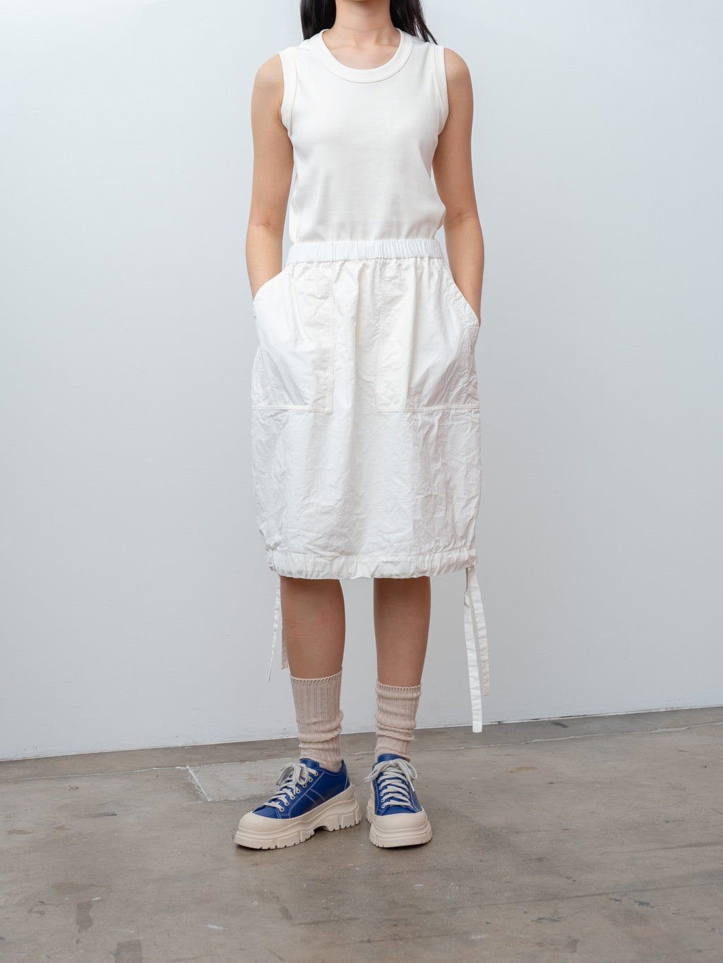 Namu Shop - Casey Casey Balloon Skirt H CARD - Off White