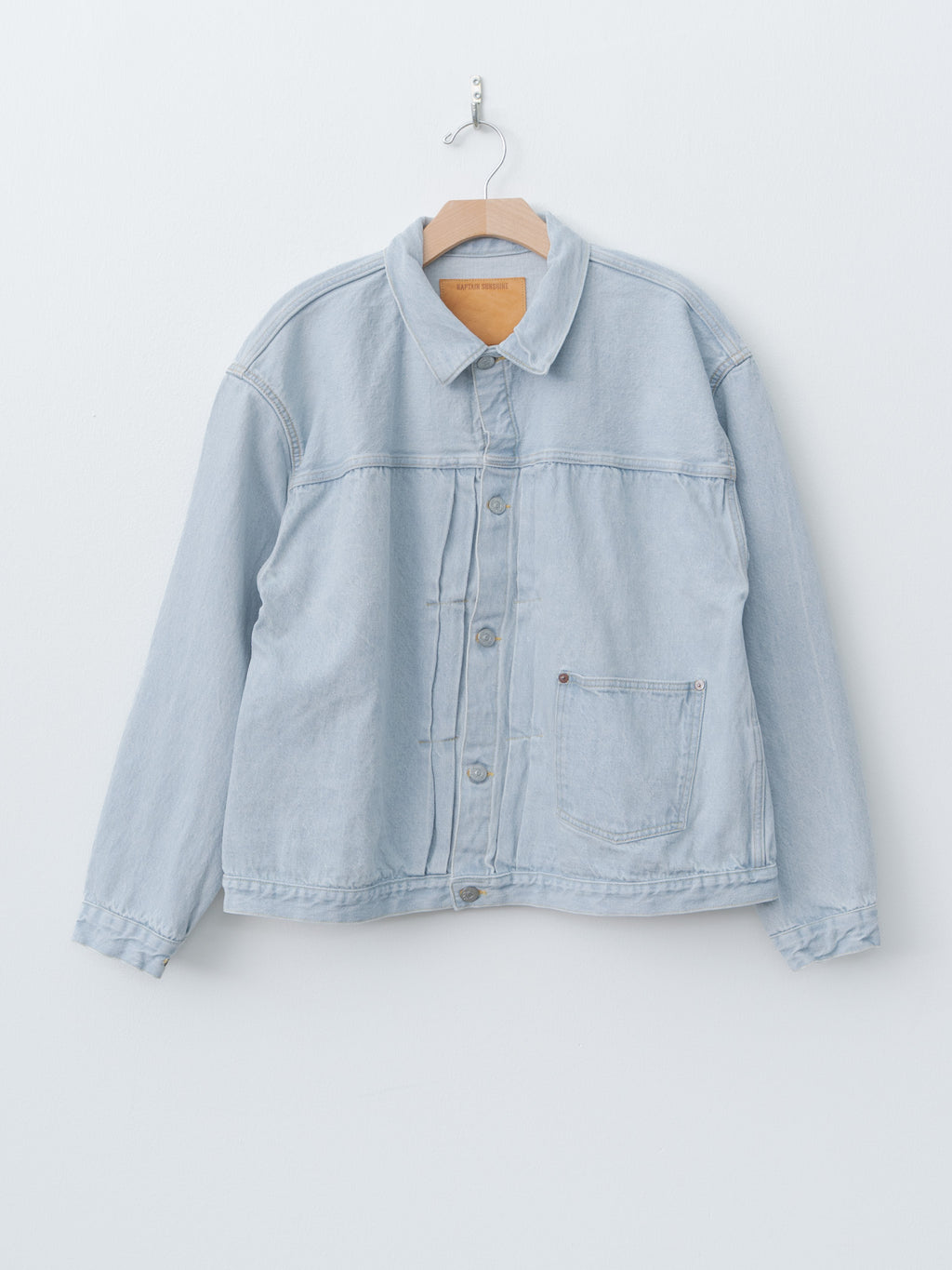 Namu Shop - Kaptain Sunshine Denim Trucker 1P Jacket - Indigo Ice Wash