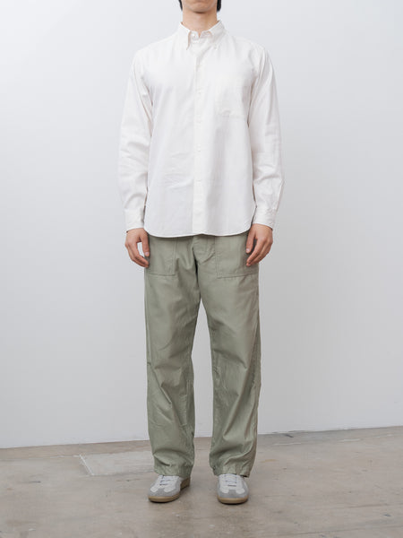 トップス kaptain sunshine fine oxford box shirts Polo Collar Shirt - Ecru