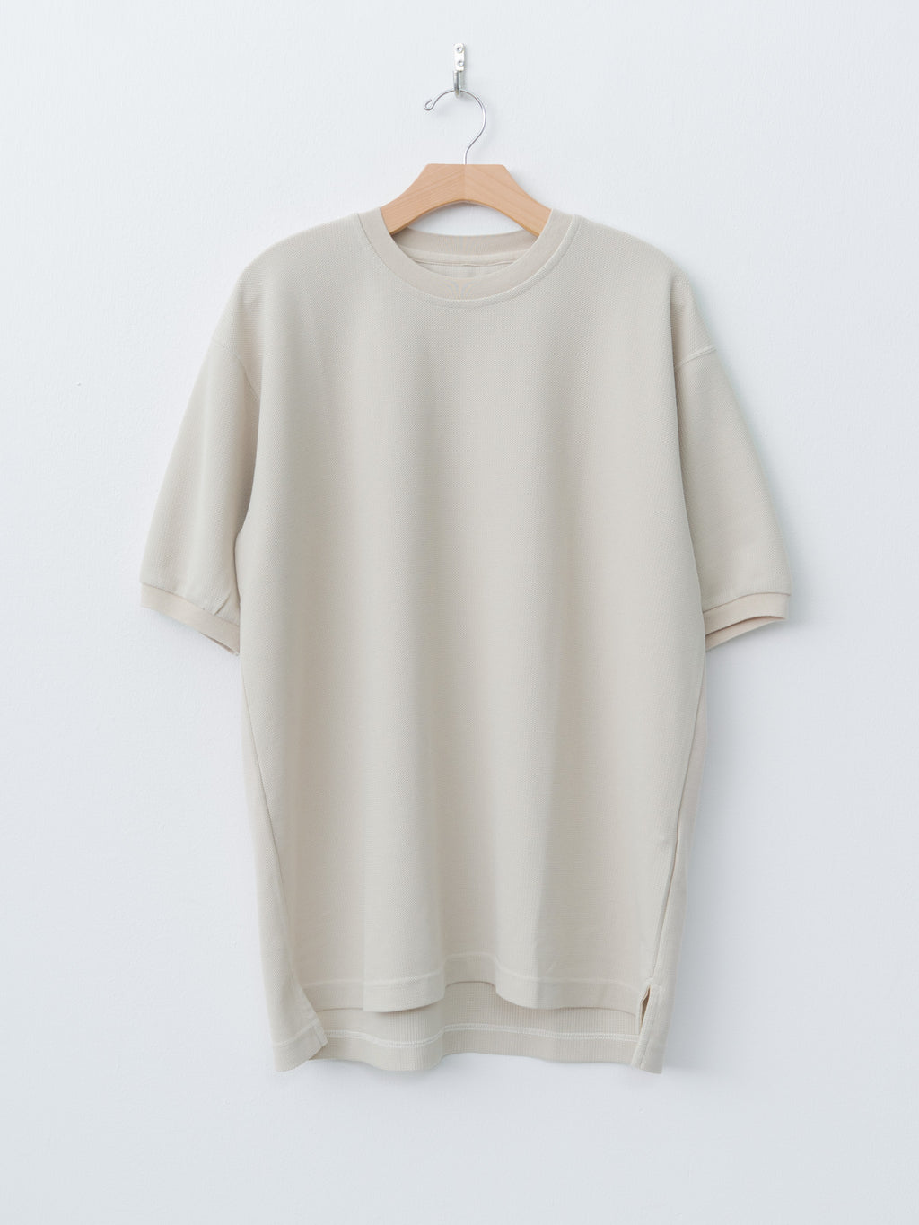 Namu Shop - ts(s) Cotton Poly Dry Jersey Big T-shirt - Ecru