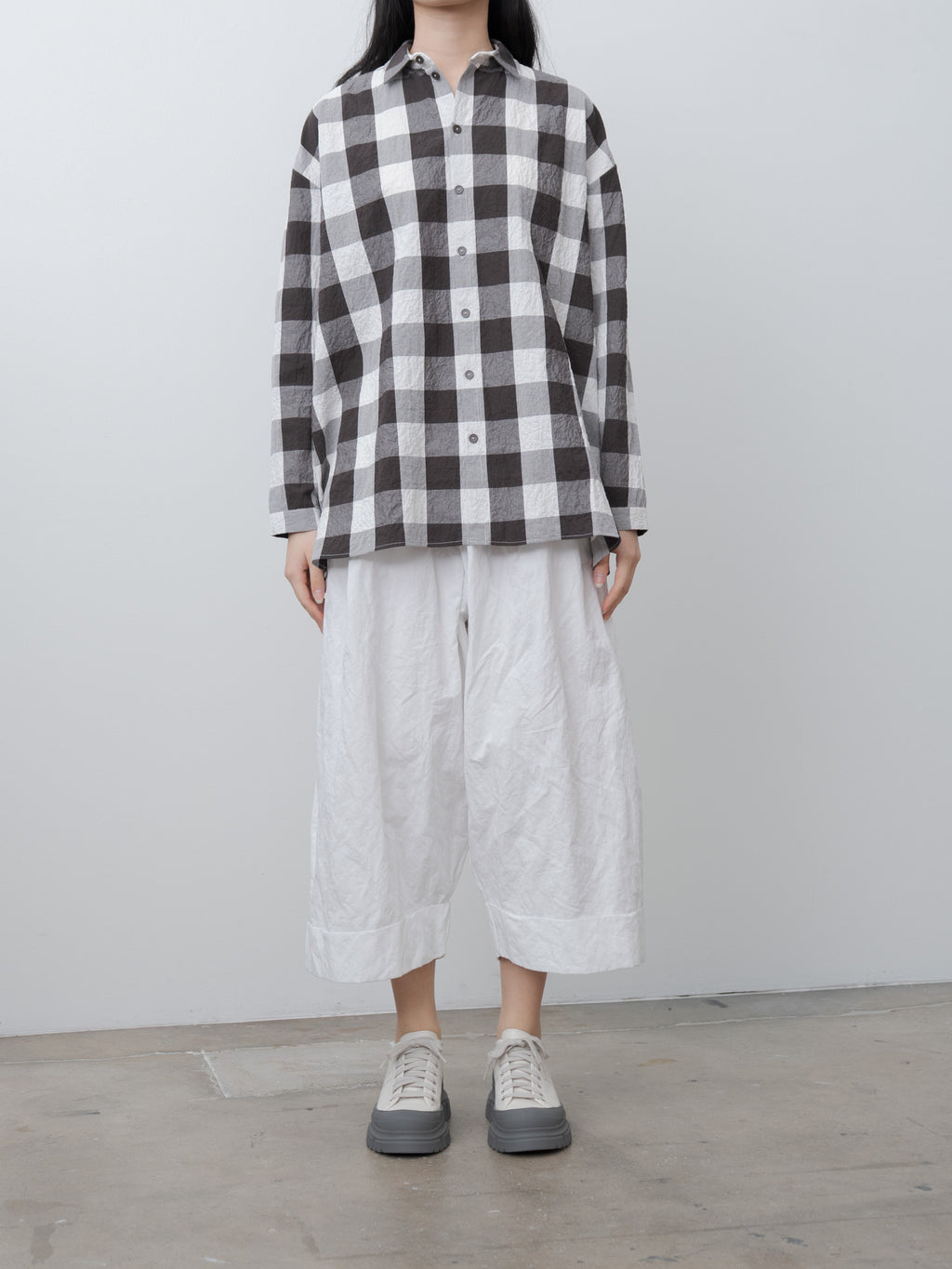 Namu Shop - Toogood The Draughtsman Shirt - Tablecloth Gingham Coffee