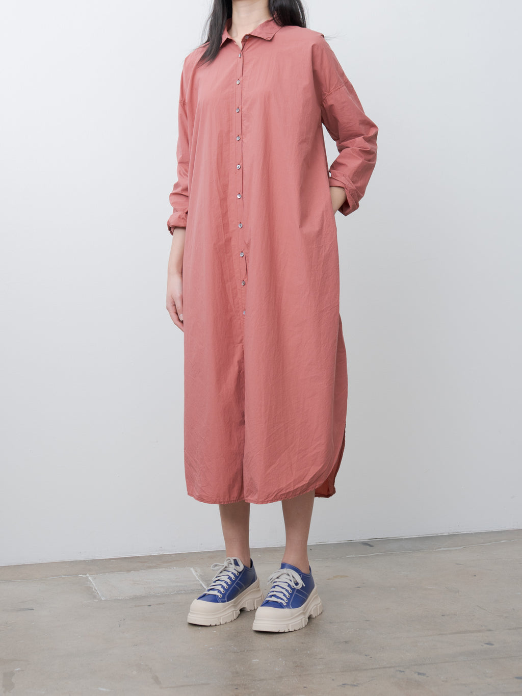 Namu Shop - Album di Famiglia Long Shirt Dress TC - Coral