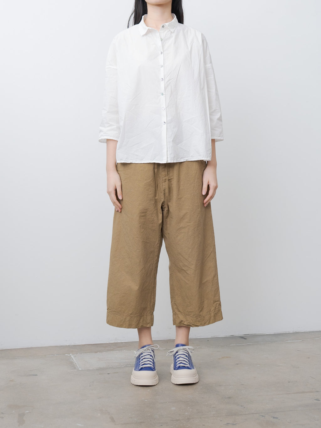 Namu Shop - Album di Famiglia Short Collar Shirt TC - Milk