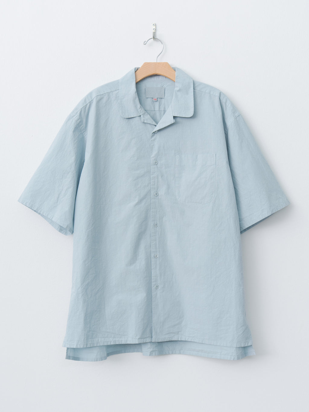 Namu Shop - Yoko Sakamoto Open Collar Shirt - Sky Blue