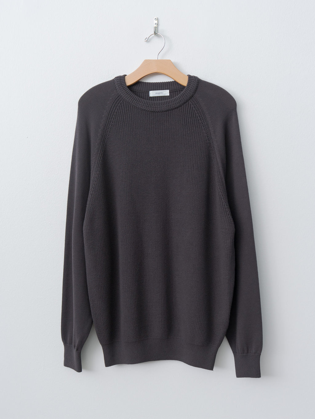 Namu Shop - Fujito Rib Knit Sweater - Charcoal