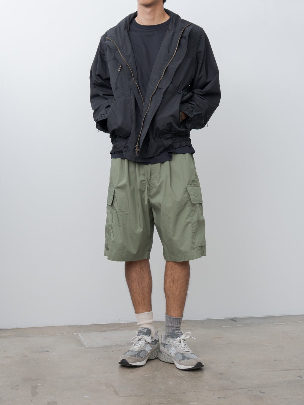 Namu Shop - Kaptain Sunshine Cargo Shorts - Dull Olive
