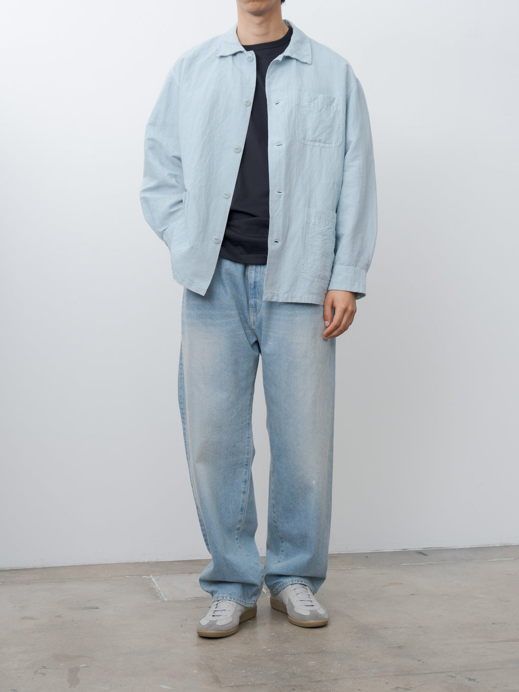 Namu Shop - Yoko Sakamoto Work Shirt - Sky Blue