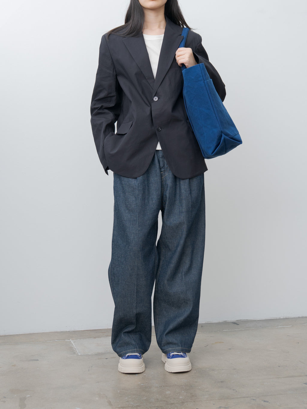 Namu Shop - Amiacalva Washed Canvas Tote Large - Blue