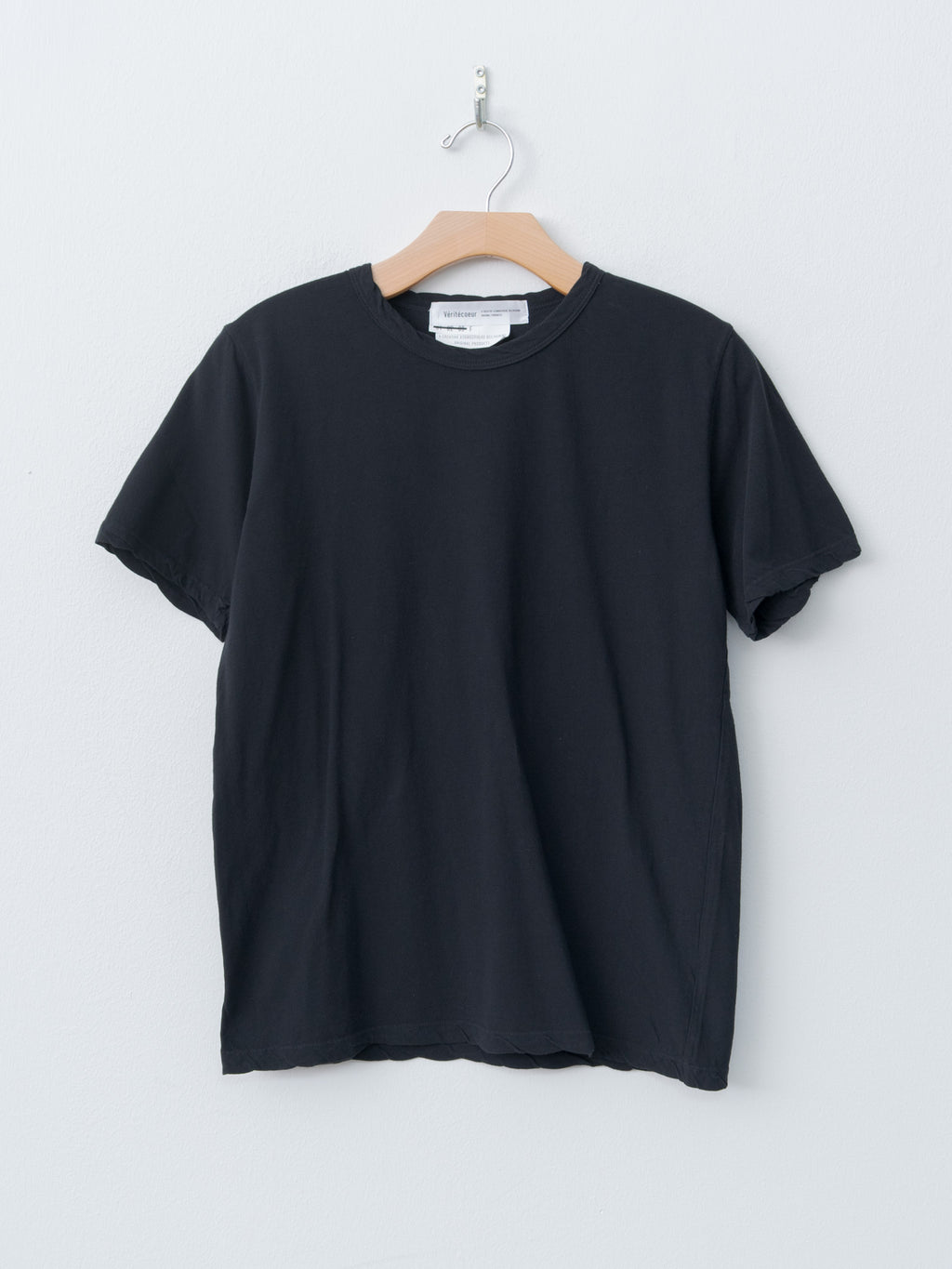 Namu Shop - Veritecoeur High Twist Jersey Crewneck T-Shirt - Black