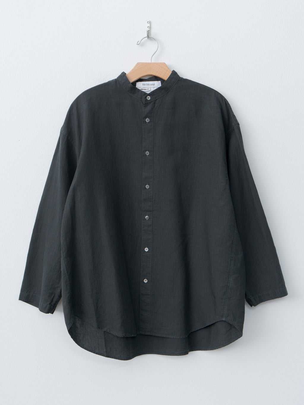 Namu Shop - Veritecoeur Unisex Linen Shirt - Sumikuro