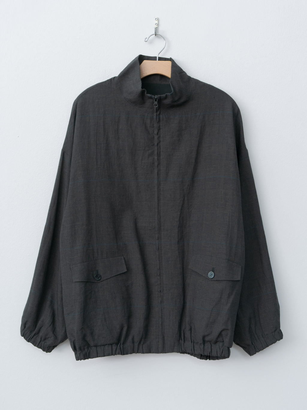 Namu Shop - Veritecoeur Glen Check Blouson - Gray Check