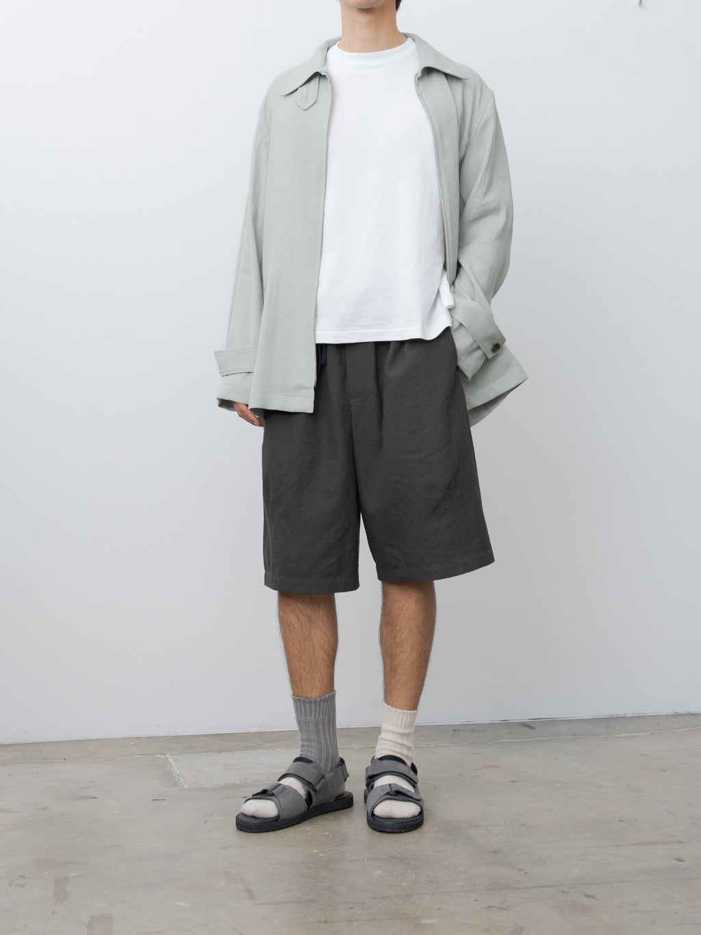 Namu Shop - Reproduction of Found 1837NL British Military Sandal - Dark Gray Nubuck (men's)