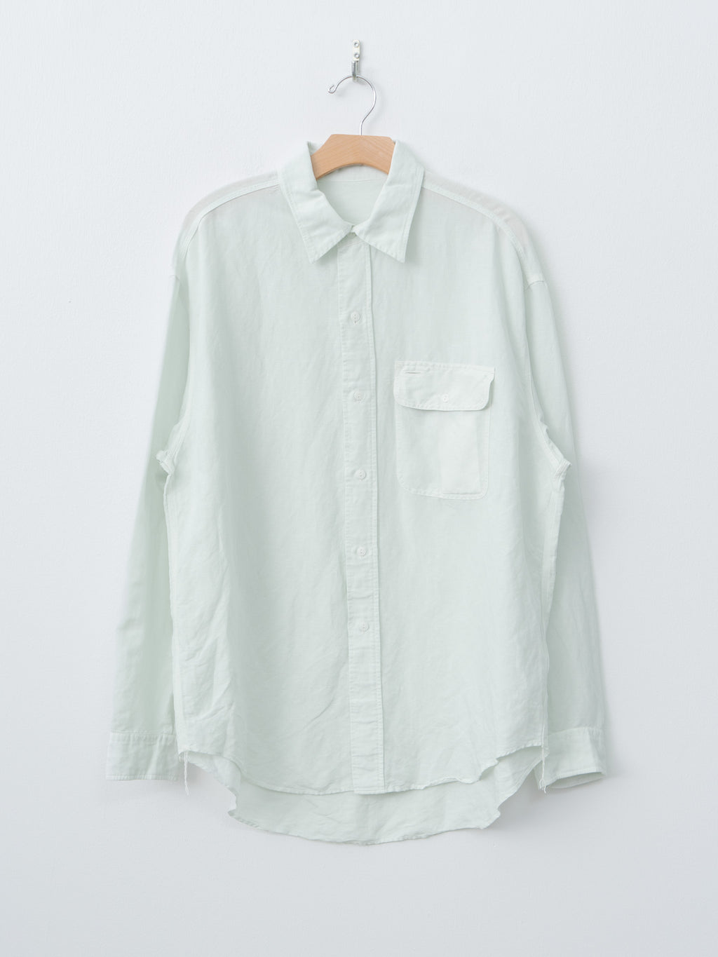Namu Shop - Yleve Viscose Linen Shirt - Sax