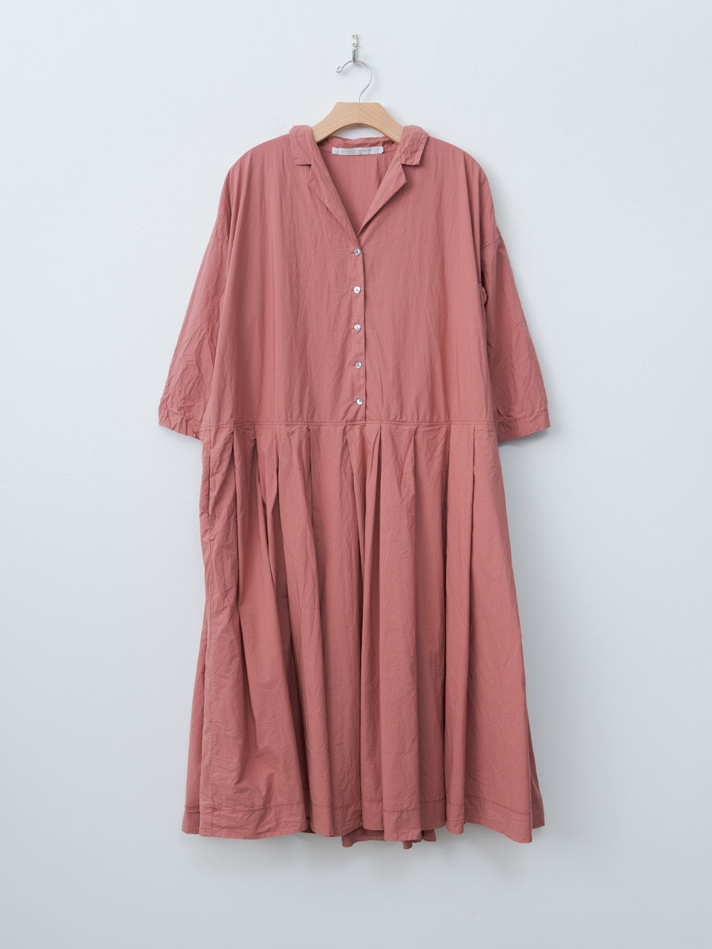 Namu Shop - Album di Famiglia Pleated Collar Dress TC - Coral