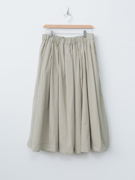 Album di Famiglia Pleated Long Skirt TC - Stone | Namu Shop