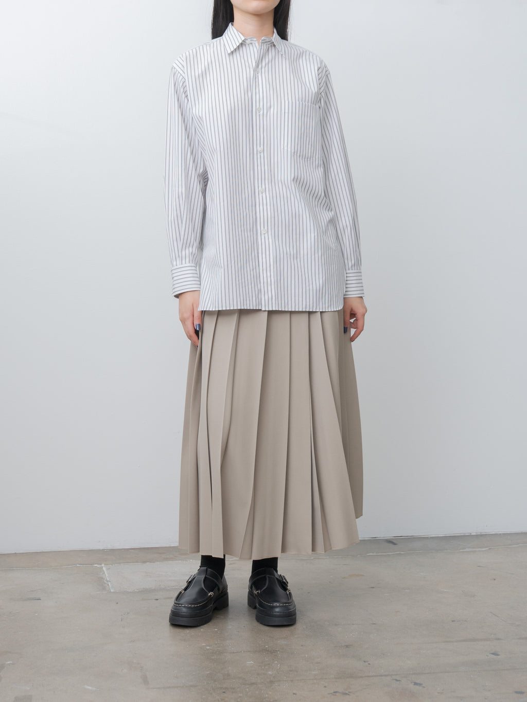 Namu Shop - Yleve Cotton Broad Shirt - Stripe