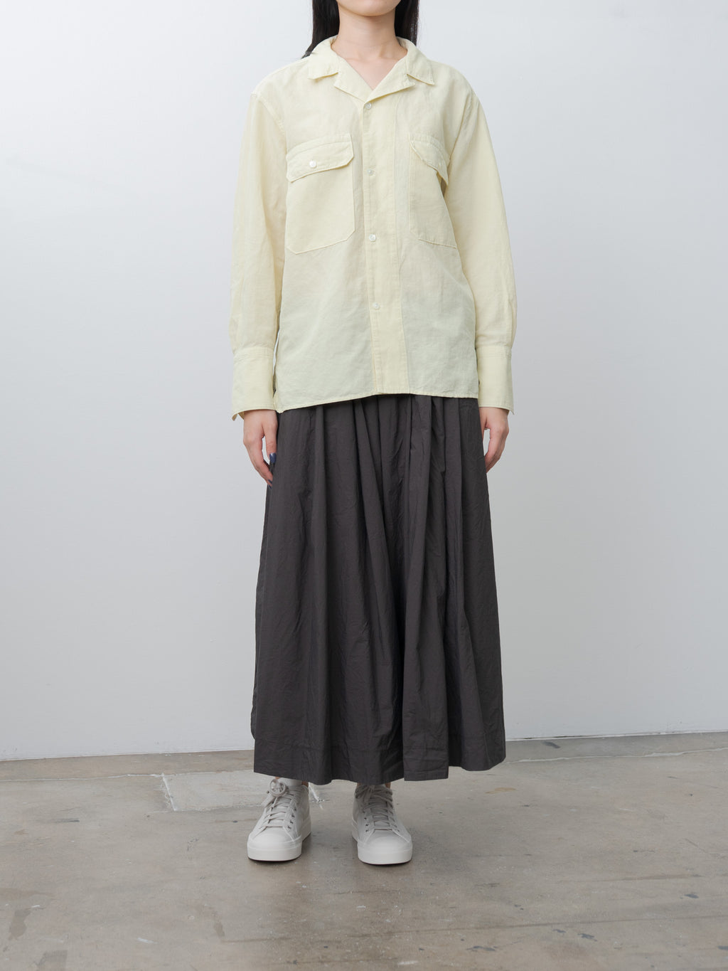 Namu Shop - Yleve Cotton Ramy Broad Shirt Jacket - Butter