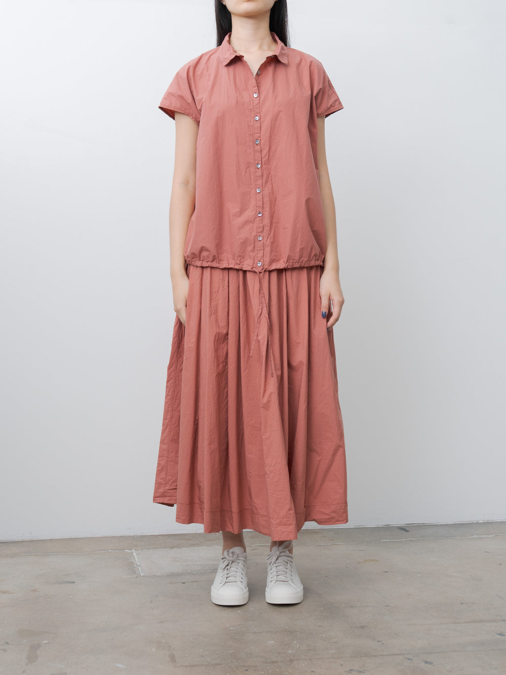 Namu Shop - Album di Famiglia Short Sleeveless Shirt TC - Coral