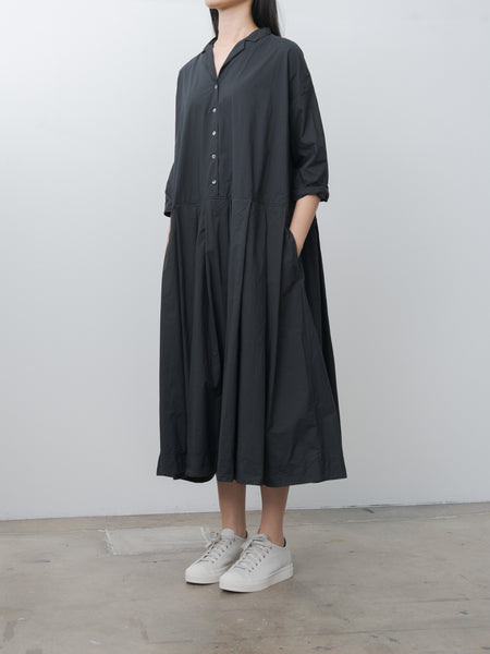 Namu Shop - Album di Famiglia Pleated Collar Dress TC - Black