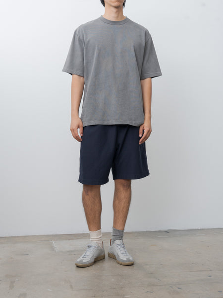 Blurhms Hollow Yarn Plain Tee - Fade Black | Namu Shop