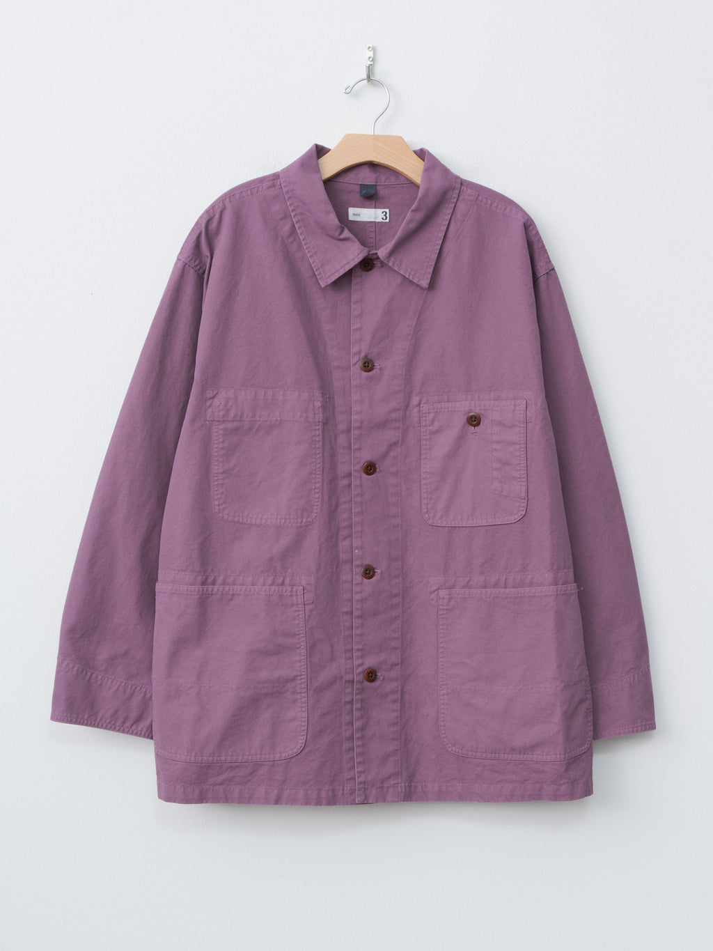 Namu Shop - ts(s) Garment Dye Double Twisted Cotton Canvas Coverall Jacket - Lilac