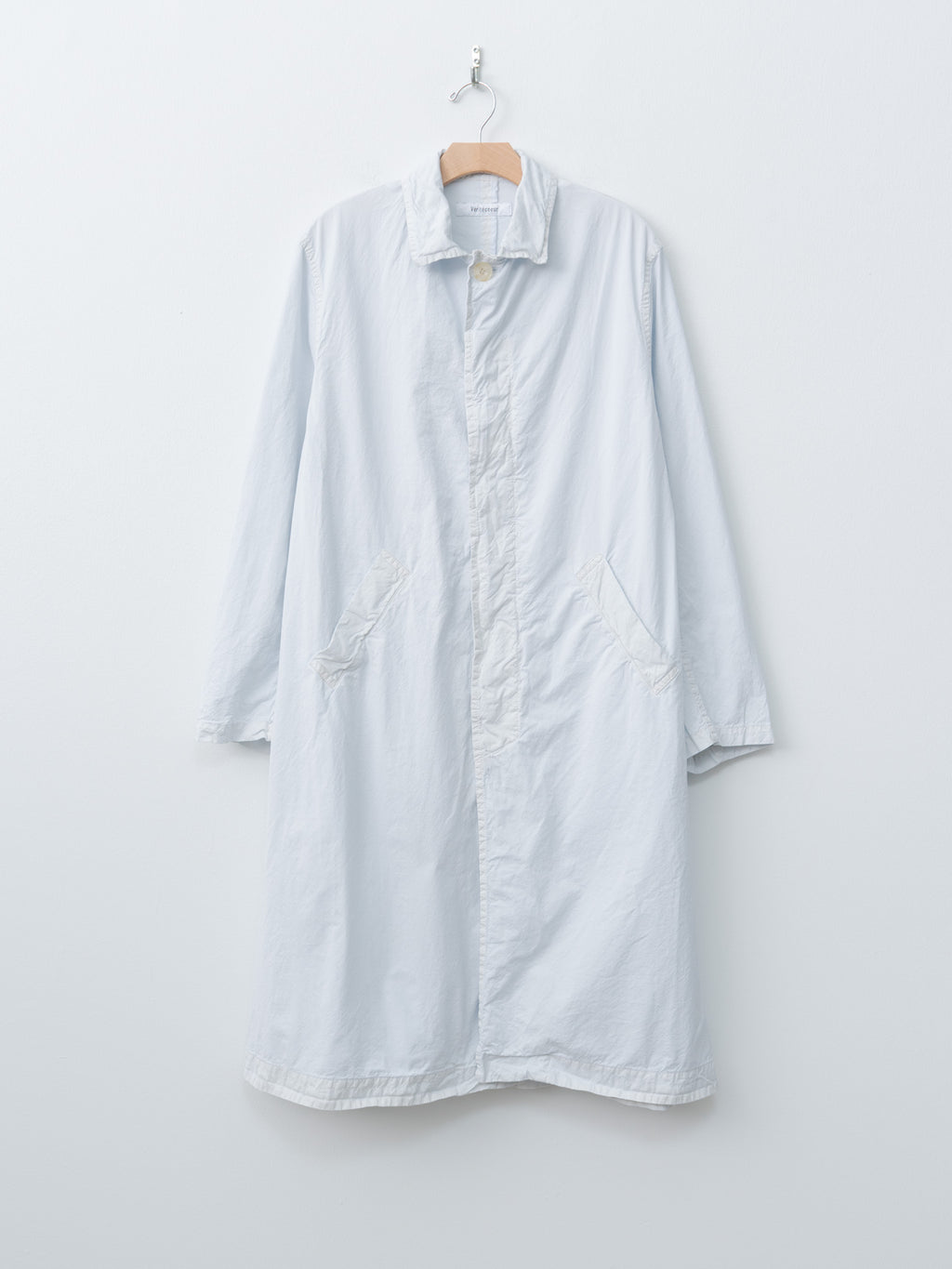 Namu Shop - Veritecoeur Garment-dyed Coat - Light Blue