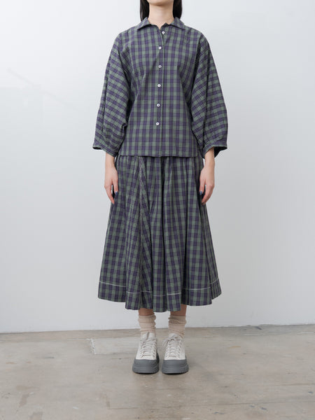 Nana Shirt - Purple Check