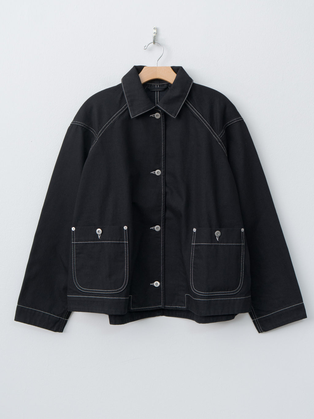 Namu Shop - Casey Casey Drays Travail Jacket DENIM - Black