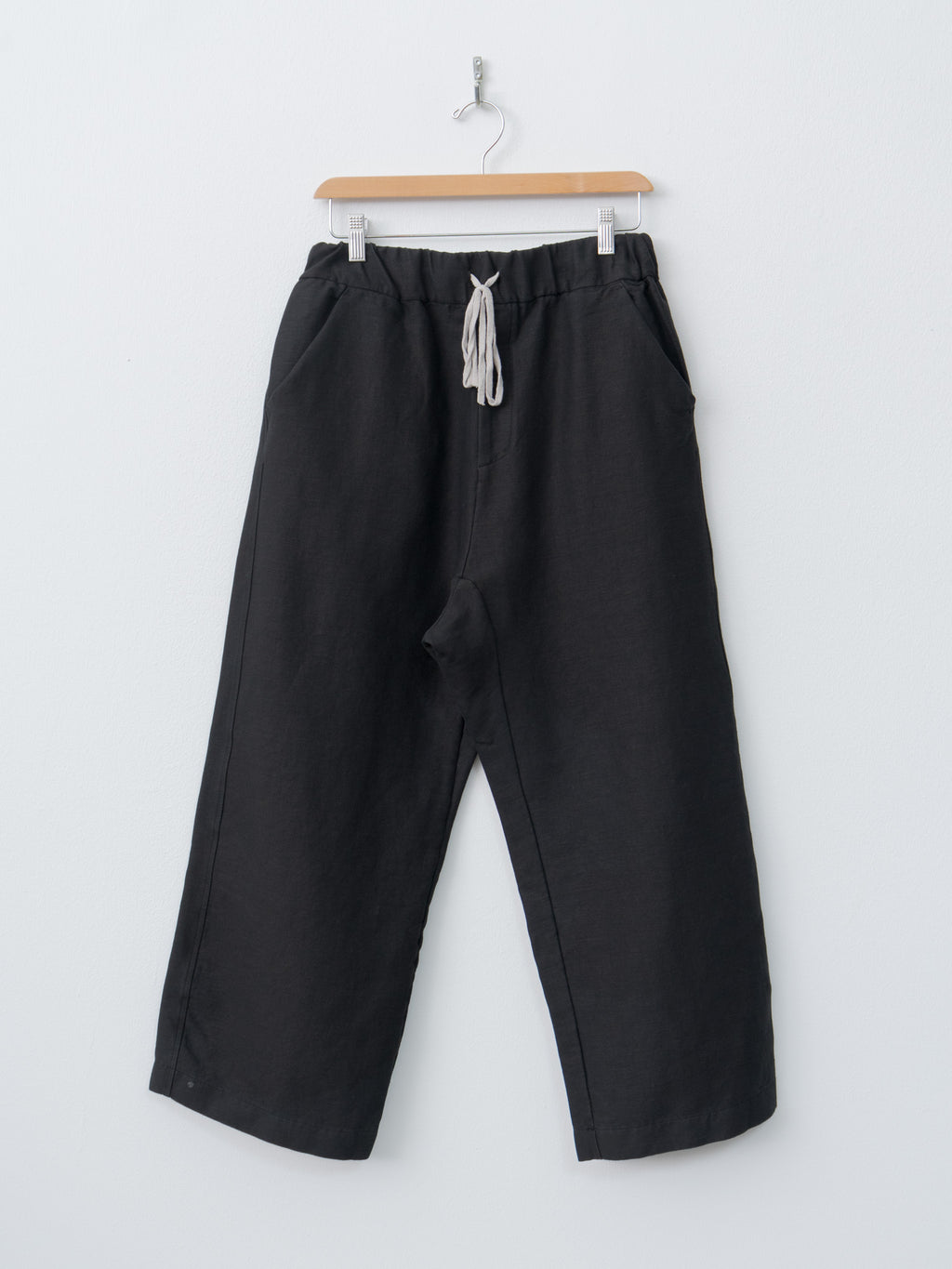 Namu Shop - Album di Famiglia Wide & Long Trousers DS - Black