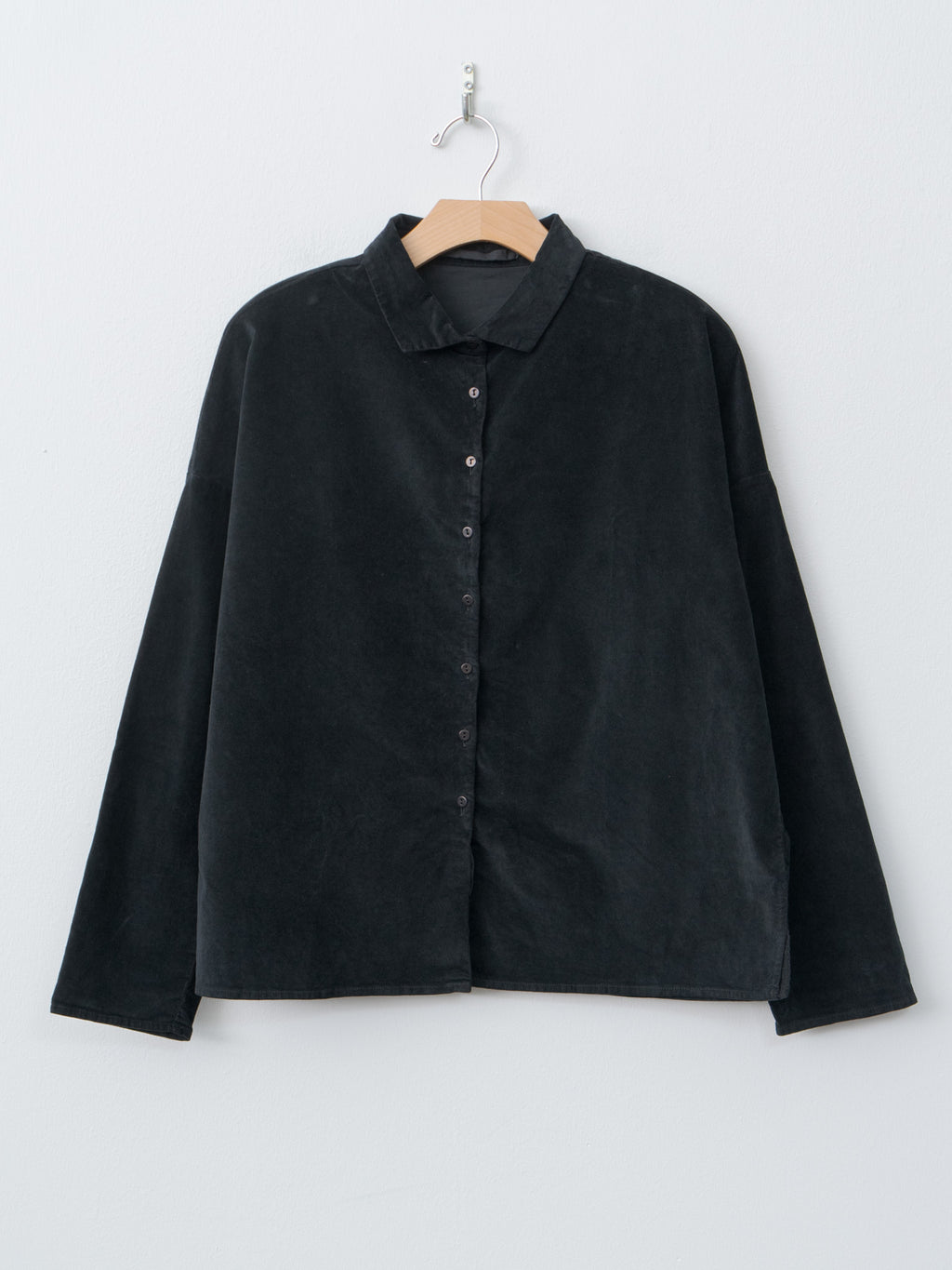 Namu Shop - Album di Famiglia Short Collar Shirt V - Black