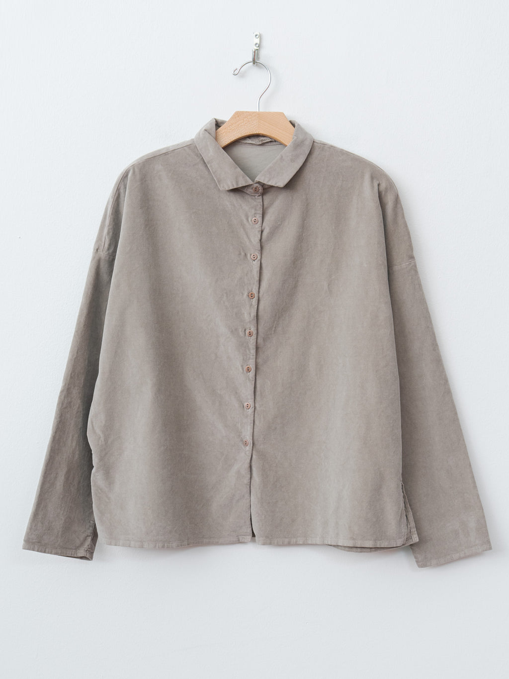 Namu Shop - Album di Famiglia Short Collar Shirt V - Marron Glace