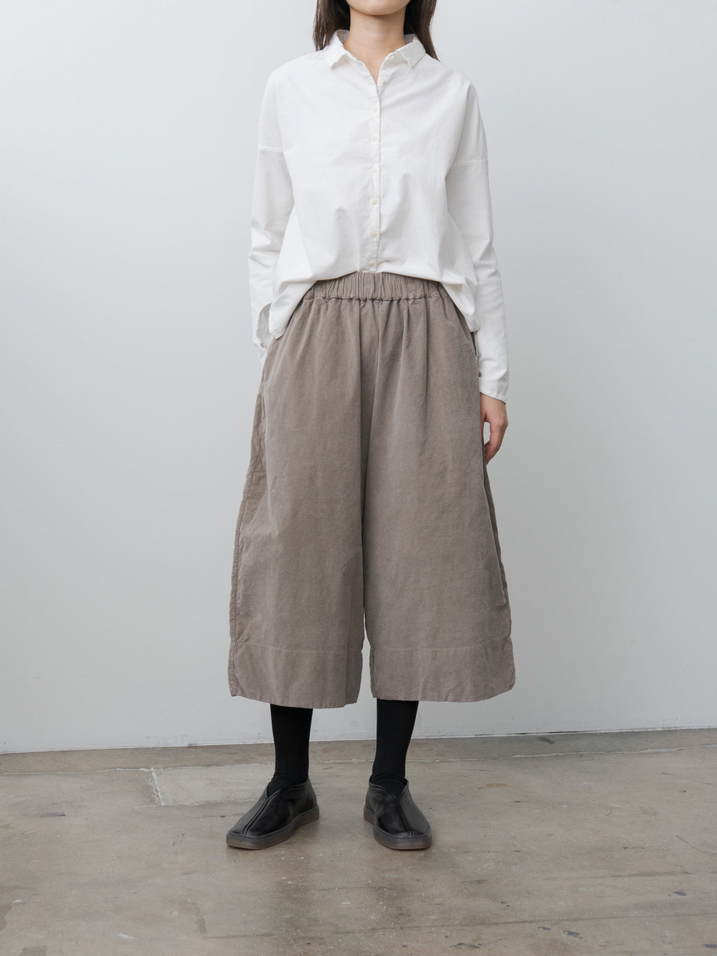 Namu Shop - Album di Famiglia Wide Trousers V - Marron Glace