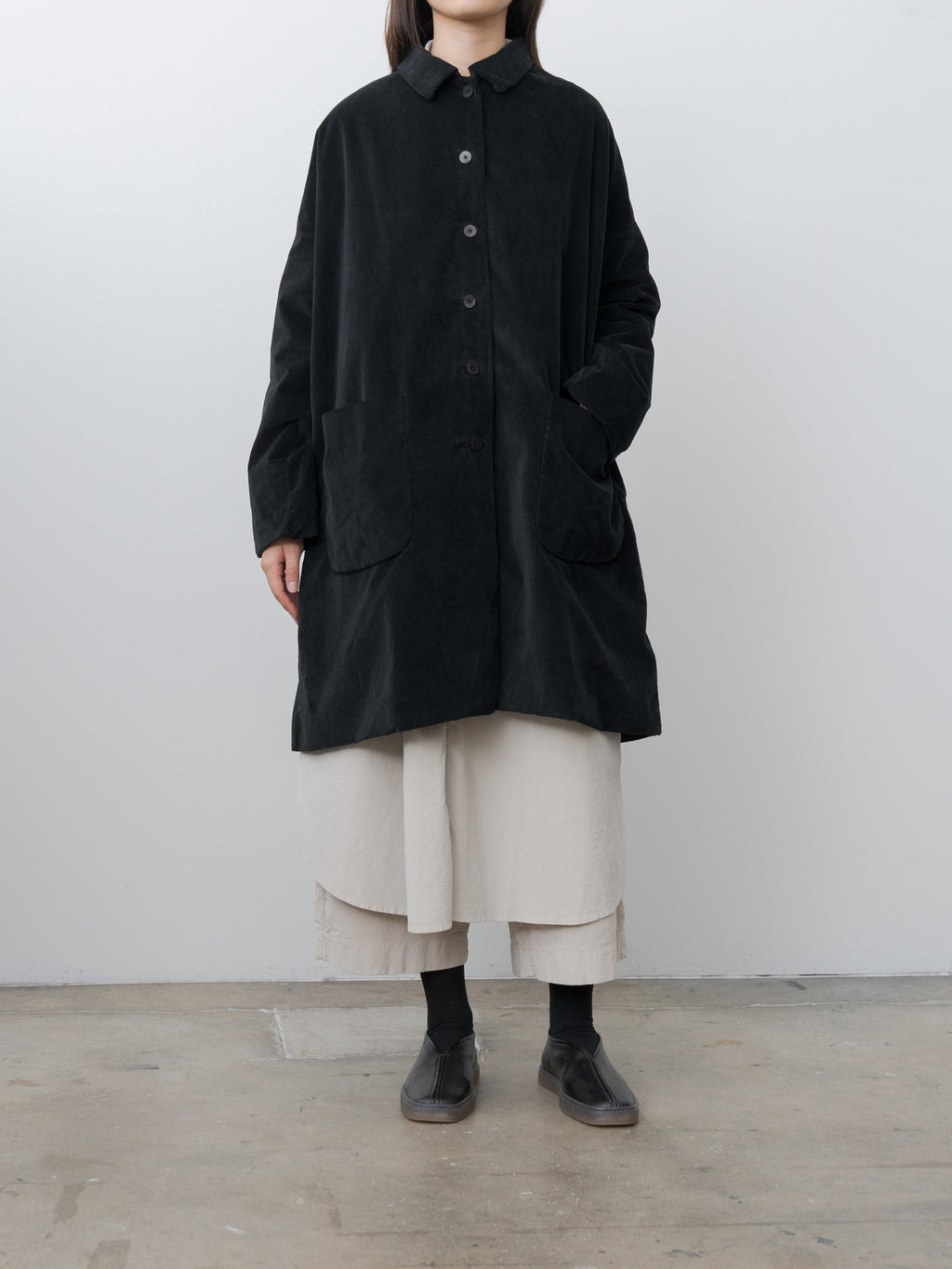 Namu Shop - Album di Famiglia Collar Coat V - Black