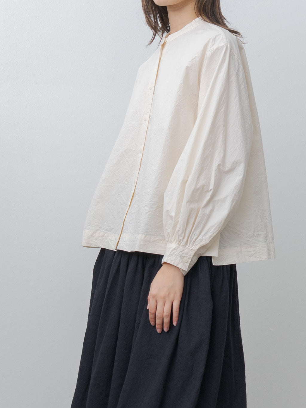 Namu Shop - Casey Casey Biggy Grandad Shirt H COT - Natural