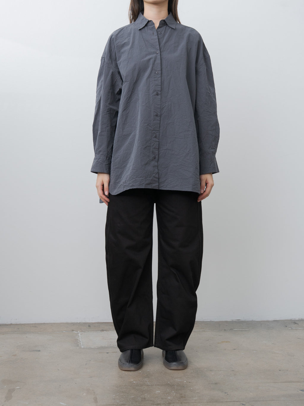 Namu Shop - Casey Casey Hamnet Shirt PAPER COT - Blue Skull