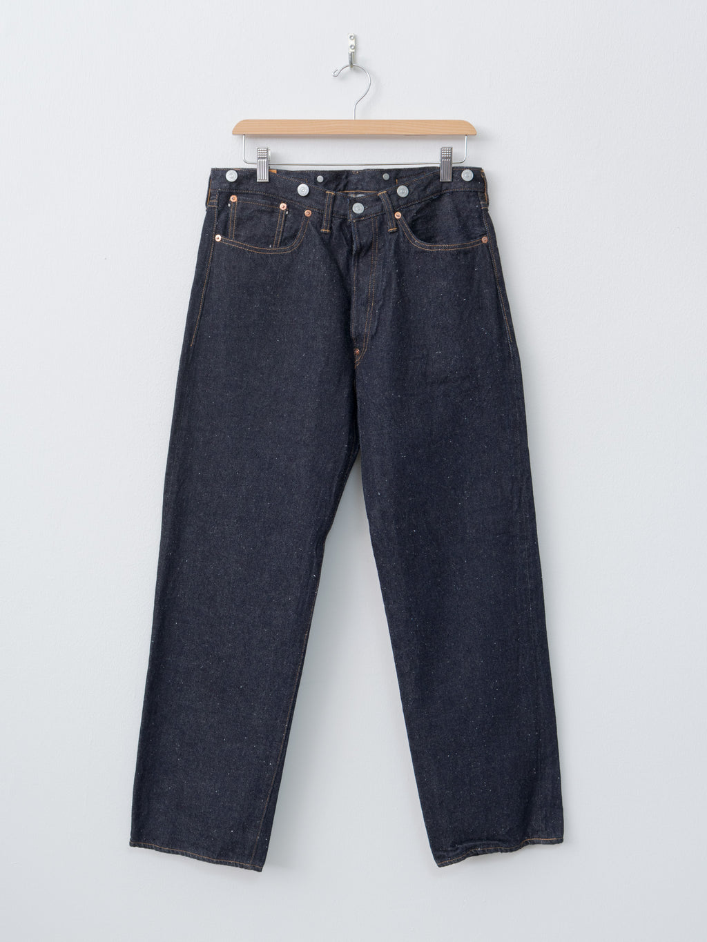 Namu Shop - Kaptain Sunshine 1930 Straight Denim Pants - Indigo One Wash