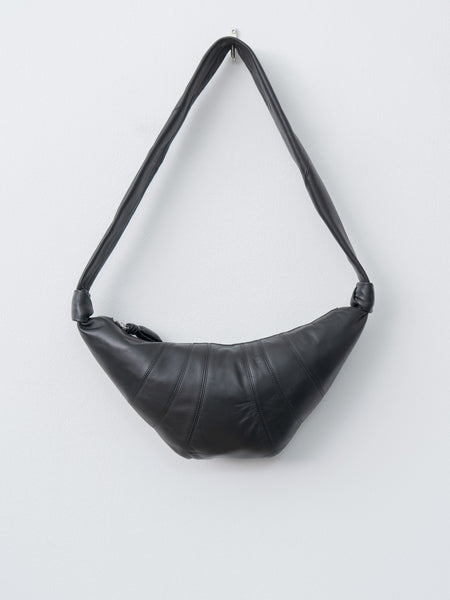 Lemaire Medium Croissant Bag - Black (soft nappa leather) | Namu Shop