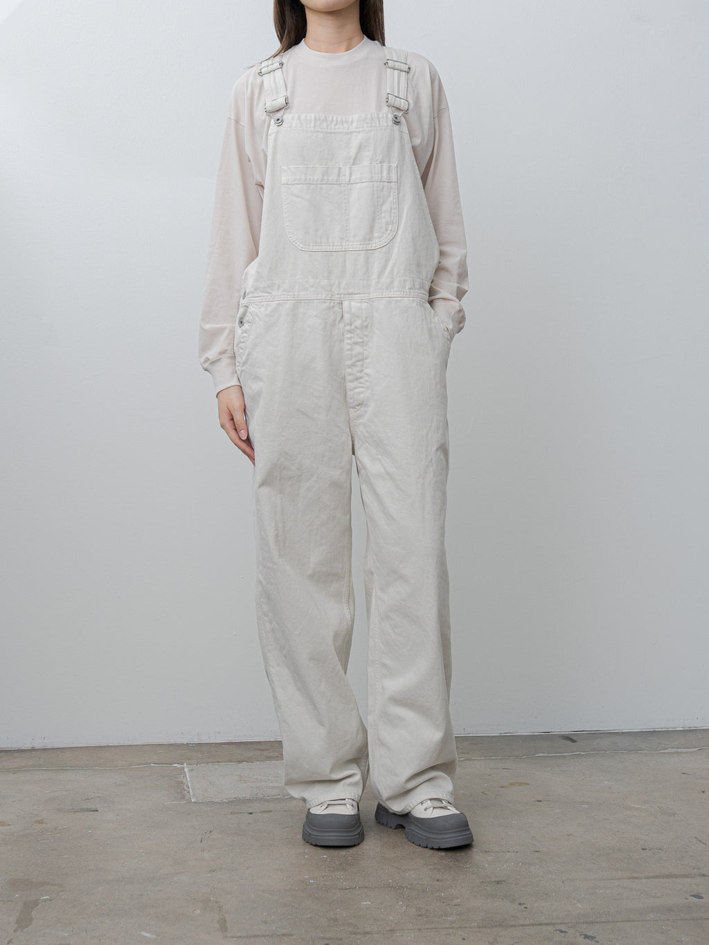 Namu Shop - Veritecoeur Denim Overall - Ivory