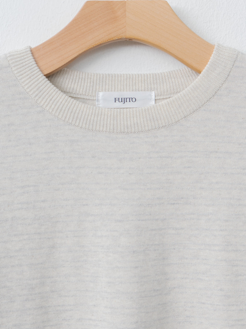 Namu Shop - Fujito Border Knit T-Shirt - Oatmeal Border
