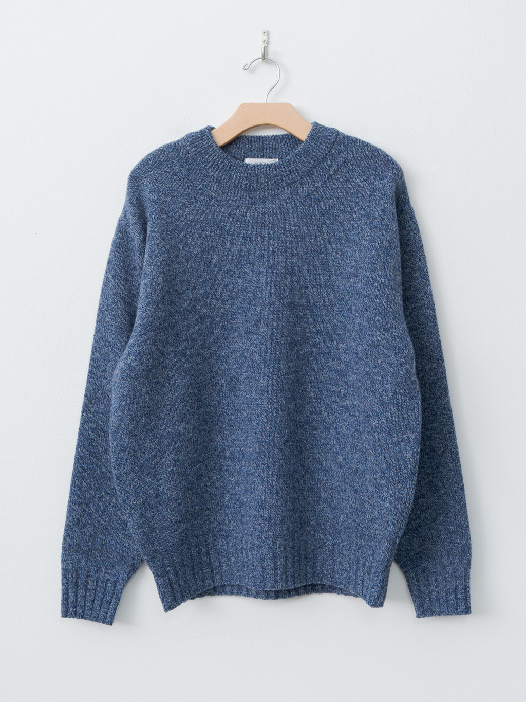 Namu Shop - Fujito C/N Knit Sweater - Mix Blue
