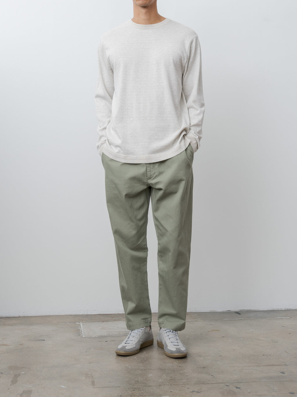 Namu Shop - Fujito Easy Pants - Olive Green