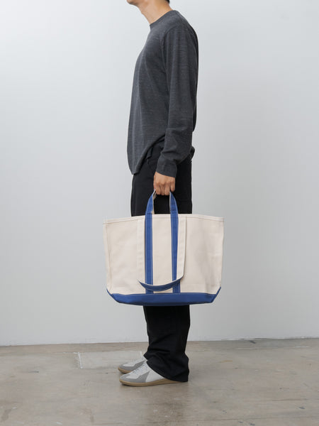 Market Tote - Natural/Navy