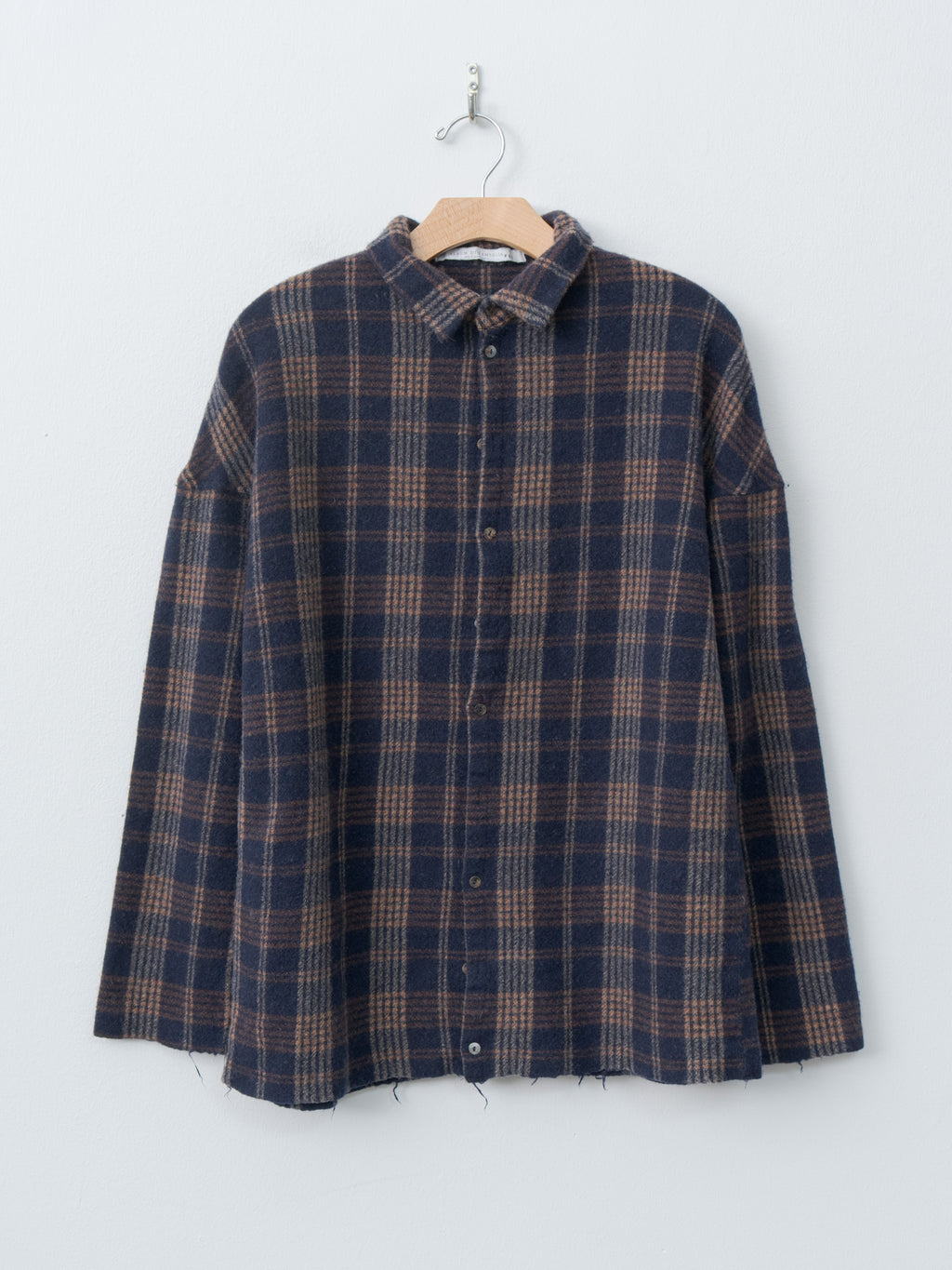 Tartan Soft Collar Shirt - Ink