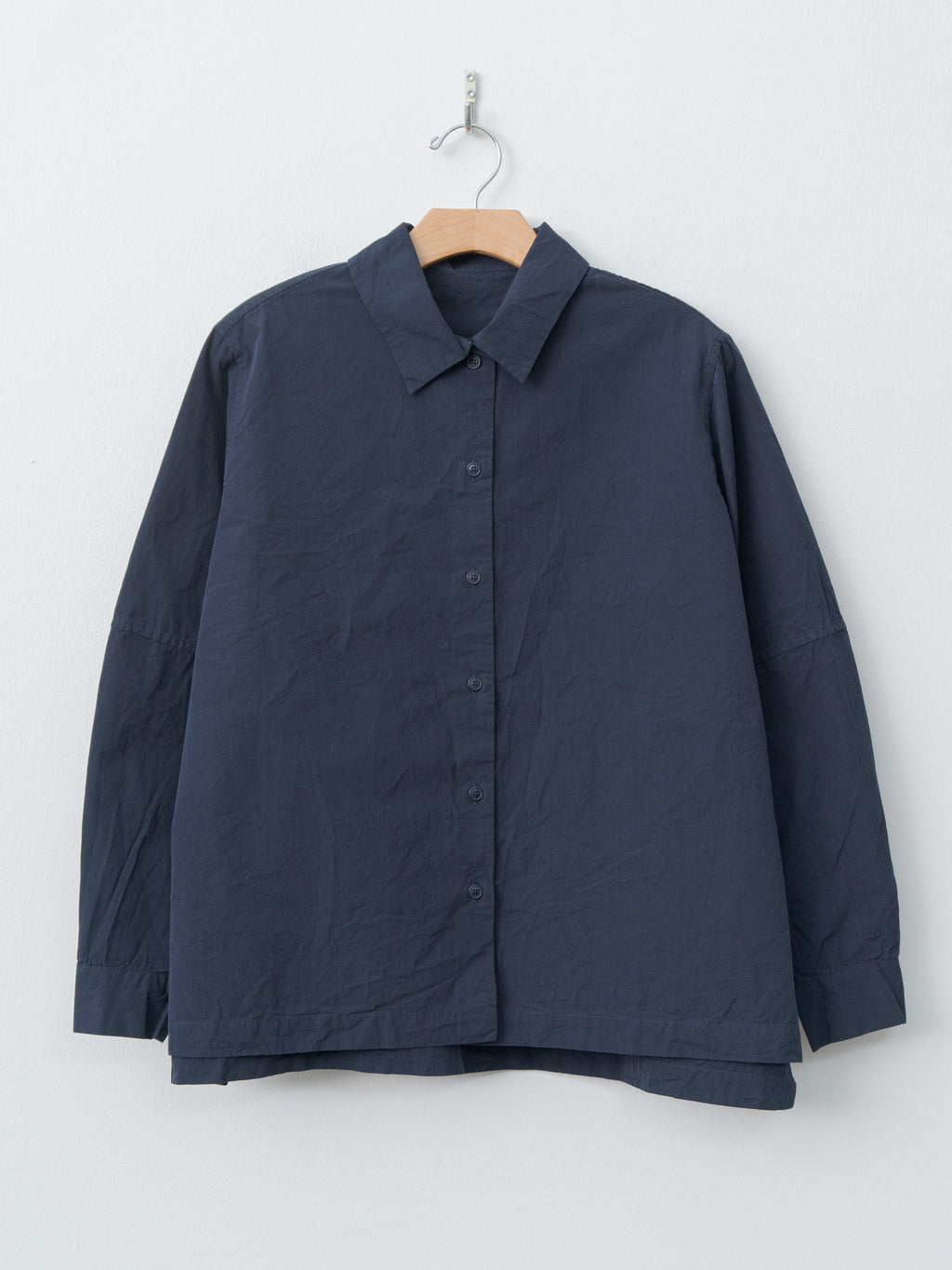 Elena Shirt PAPER COT - Navy