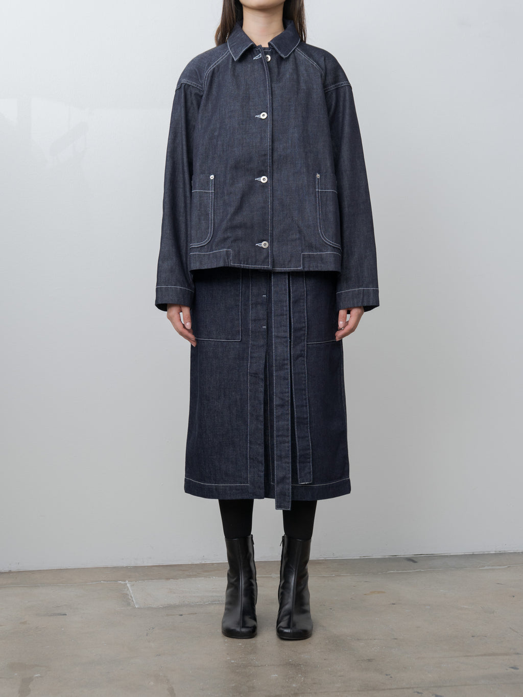 Drays Travail Jacket DENIM - Dark Indigo