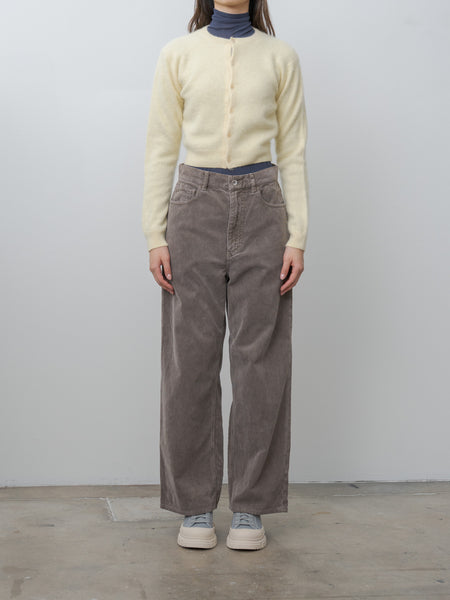 Namu Shop - Auralee Pigment Dyed Finx Corduroy Wide 5P Pants