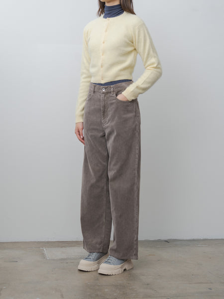 Namu Shop - Auralee Pigment Dyed Finx Corduroy Wide 5P Pants