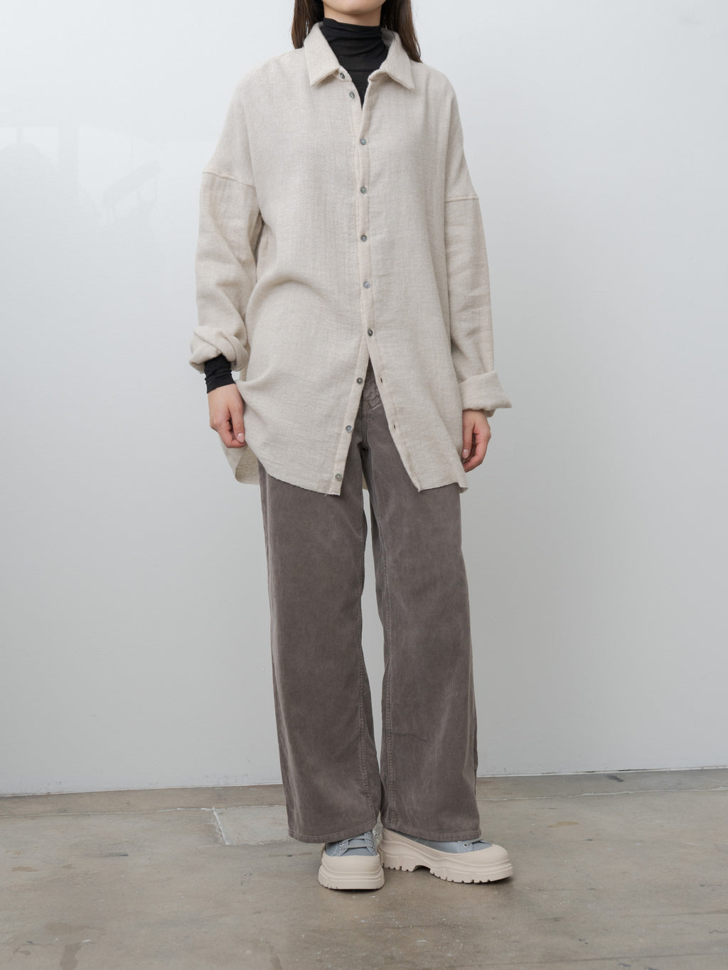 Soft Collar Shirt Light WO/WS - Natural