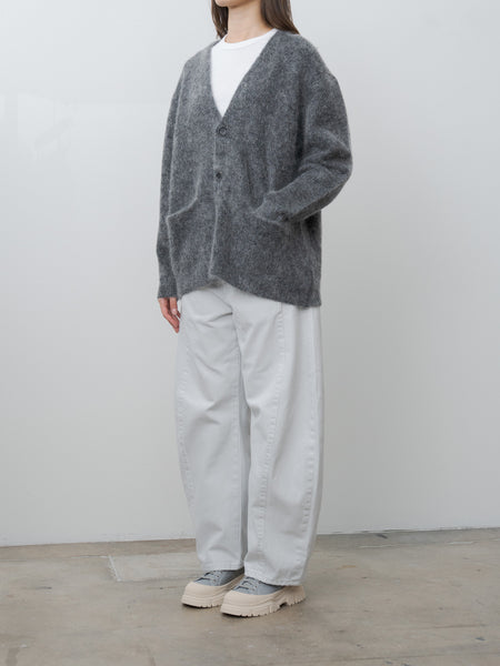 Mohair Cardigan - Charcoal